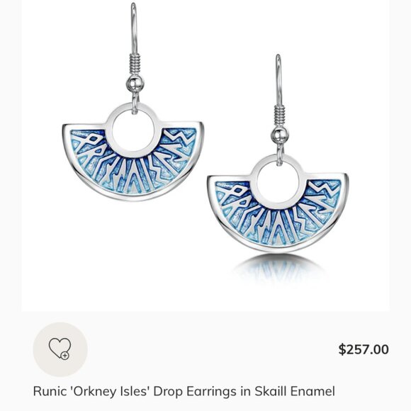 Shelia Fleet Runic Dress Necklace and Earrings in Skaill Enamel - Picture 5 of 5